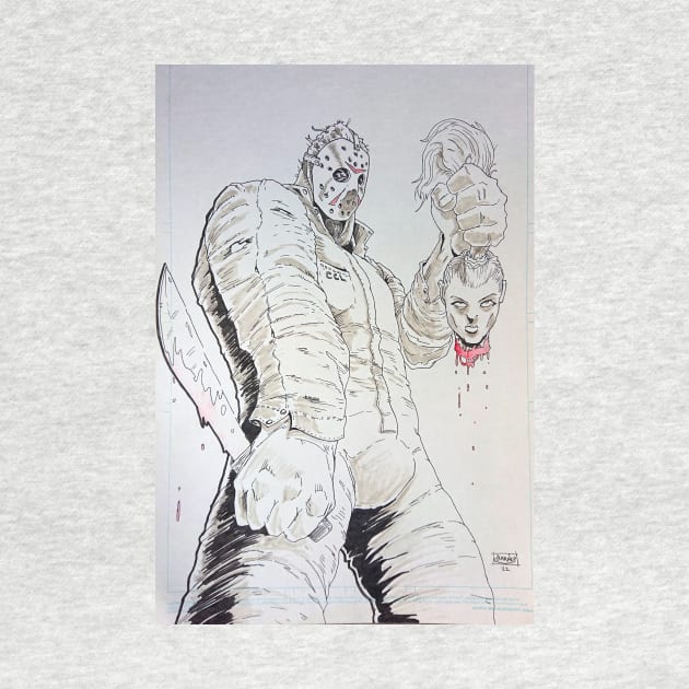 Friday 13th Jason beheads by BarnesComicArt